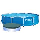 Piscina Intex 4.485 Litros Estrutural com Capa Piscina Intex 4.485 Litros Estrutural com Capa
