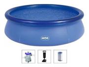 Piscina Mor 2400 Litros Inflável com Bomba Filtro 220v e Bomba de Inflar