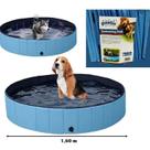 Piscina pet para cães 600L antiderrapante G Portátil Verão