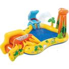 Piscina playground infantil inflável parque dos dinossauros