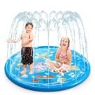 Piscina Redonda Com Chafariz Jato DÁgua Esteira Infantil Para Crianças e Animais de Estimação Cachorro Pets
