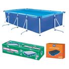Piscina Retangular 6200 Litros Estruturada Premium Com Capa Mor