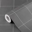Piso Adesivo Lavavel Texturizado Quadrado Cinza 5M x 60cm