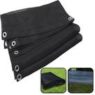 Piso Barraca Camping Preto 7x4 M PVC Ecológico Permeável