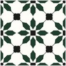 Piso de vinil MORCART Peel and Stick 20x20cm 40 unidades preto verde