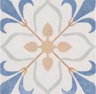 Piso em Porcelana Hidráulica Colonial Blue 20x20 cm - Kit com 15 Peças Piso em Porcelana Hidráulica Colonial Blue 20x20 cm - Kit com 15 Peças