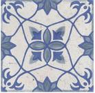 Piso em Porcelana Hidraulica Colonial kit com 10 peças 20x20cm e 07 mm de espessura