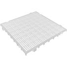 Piso Plástico Modular, 500 mm x 500 mm, Branco, 42527, Presto