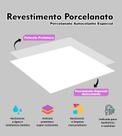 Piso Porcelanato Painel Placa Adesivo Lavável Para Chão e Revestimento de Parede