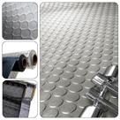 Piso Relevo Moeda 1mm PVC Emborrachado Antiderrapante 1x6
