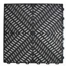 Piso Tapete Modular de Plástico 33 x 33 cm Preto