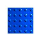 Piso Tátil 25 X 25 Alerta Azul Pvc 10 Unidades - Wrs