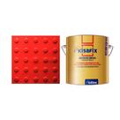 Piso tátil 25x25cm alerta pvc kit 20pçs + 2 cola 750g