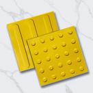 Piso Tátil Alerta Direcional 16pçs Pvc 25x25 Cores Total 1m²