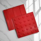 Piso Tátil Alerta Direcional 16pçs Pvc 25x25 Cores Total 1m²