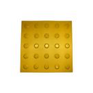Piso Tátil Classic Alerta Pvc 25x25cm - 16 Peças - Amarelo