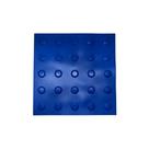 Piso Tátil Classic Alerta Pvc 25x25cm - 16 Peças - Azul
