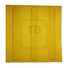 Piso Tátil Classic Direcional em PVC 25X25cm - Amarelo - 10 Peças