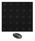 Piso Tátil - Conduz tintas - Alerta - Preto - A Base de Resina - 04 mm x 25 Cm x 25 cm