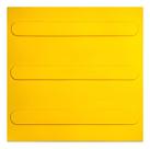 Piso Tátil Direcional Amarelo Unitário Pvc 25 X 25cm