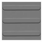 PISO TÁTIL DIRECIONAL PVC 25cm X 25cm X 3mm KAPAZI - CX COM 16un