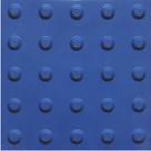 piso tátil em pvc 25cm x 25cm 16pçs ou 1m² alerta azul