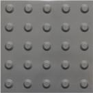 piso tátil em pvc 25cm x 25cm 16pçs ou 1m² alerta cinza