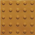 piso tátil em pvc 25cm x 25cm 16pçs ou 1m² alerta ouro