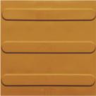 piso tátil em pvc 25cm x 25cm 16pçs ou 1m² direcional ouro