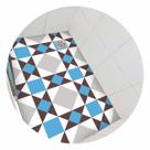 Piso vinil antiderrapante para box Geométrico Azul e Cinza - 1,20 x 0,80 metros Piso vinil antiderrapante para box Geométrico Azul e Cinza - 1,20 x 0,80 metros