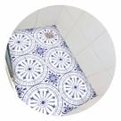 Piso vinil antiderrapante para box Ladrilho Português Azul - 1,20 x 0,80 metros