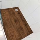Piso vinil para box antiderrapante madeira escura