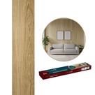 Piso Vinílico Autocolante 4 Cores Efeito Madeira 91 x 15 cm (5M²) com 36 UNI CASA LYS Malbec