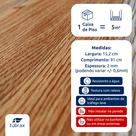 Piso Vinílico Autocolante Amadeirado Régua 5M² Cor Angelim - Tubrax