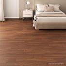 Piso Vinílico Rígido Clicado Régua Amadeirada por M² Cor Mogno - Tubrax Piso Vinílico Rígido Clicado Régua Amadeirada por M² Cor Mogno - Tubrax