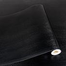 Piso Vinílico RomDeco Preto Efeito Madeira 30x300 cm Impermeável