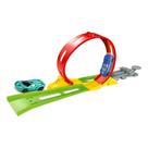 Pista Carrinho Com Loop Ejection Truck Lançador Brinquedo Infantil De Montar 360º