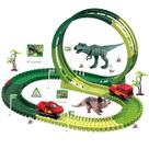 Pista Carrinho Dinossauro Looping Radical Som Luz Brinquedo Infantil Presente Criança Montável Kizumba