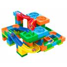 Pista De Bolinhas Block Play 128 Peças Brinquedo Educativo Infantil Colorido