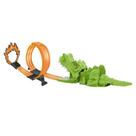 Pista de carrinhos dino com lançador - 1 carrinho - dm toys Pista de carrinhos dino com lançador - 1 carrinho - dm toys