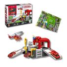 Pista De Carrinhos Estação De Bombeiro Infantil Menino 23 Peças - Cardoso Toys