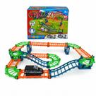 Pista De Corrida Brinquedo 69 Peças Com Carrinho A Pilha First