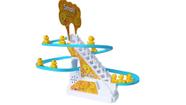 Pista de Pato Amarelo Escorregador Divertida Com 9 Filhotes Patinhos Luzes e Sons