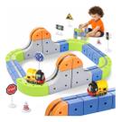 Pista de Trem Magnético Montável 64 Peças L-2445 Pista de Trem Magnético Montável 64 Peças L-2445