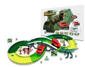 Pista Dinossauro De Montar Com Ponte Luz E Acess. 141 Peças Pista Dinossauro De Montar Com Ponte Luz E Acess. 141 Peças