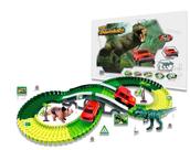 Pista Dinossauro De Montar Com Ponte Luz E Acess. 141 Peças Pista Dinossauro De Montar Com Ponte Luz E Acess. 141 Peças