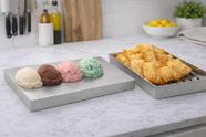 Pista Fria 50cm Inox Para Pastelaria e Escorredor Profissional