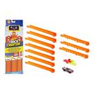 Pista Hot Wheels C/7 Retas Track Creator C/1 Carro 1/64 - Mattel