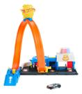 Pista Hot Wheels City Super Delegacia Polícia JBM71 Mattel