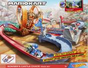 Pista Hot Wheels com Carrinho Mario Kart Castelo do Caos do Bowser